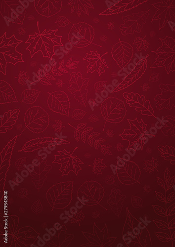 Autumn background with leaves for shopping sale or promo poster and frame leaflet or web banner and social media.