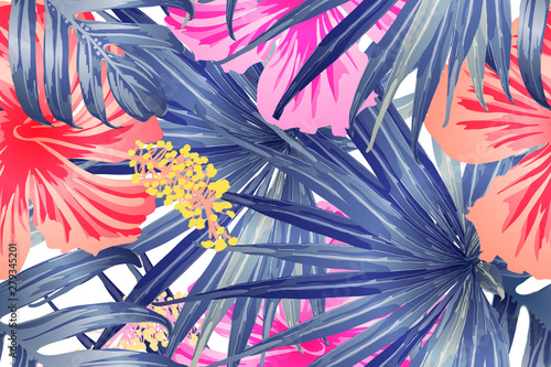 Green red exotic pattern.