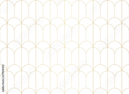 Luxury art deco seamless pattern. Abstract vector background. Geometric damask texture. photo