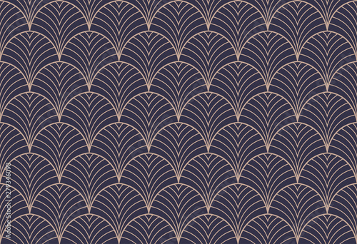 Art deco seamless pattern. Abstract vector background. Geometric elegant texture.