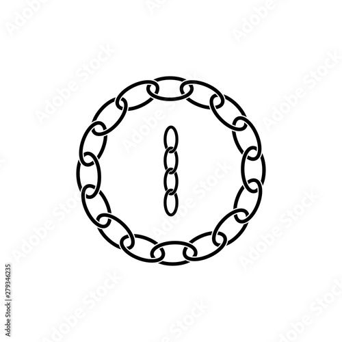 Chain link icon vector illustration