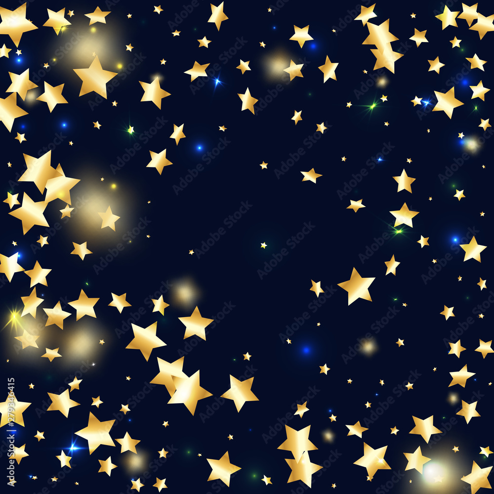 Star falling confetti background. Star falling confetti background.