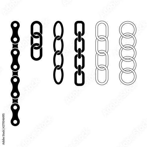 Chain link icon vector illustration