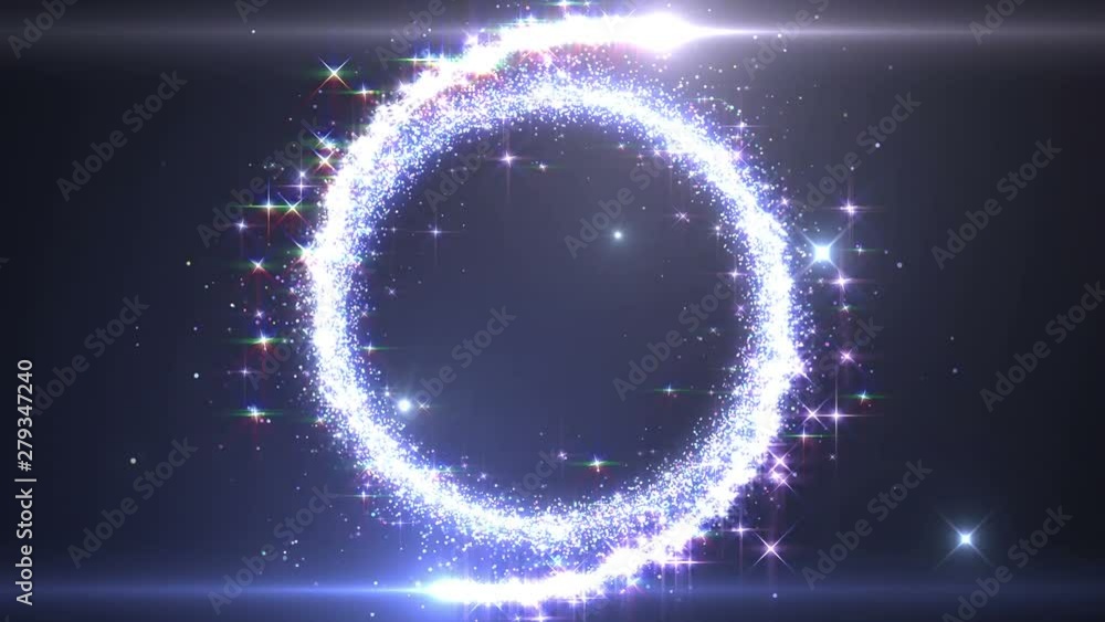 Opening Glitter Sparkling Particles intro