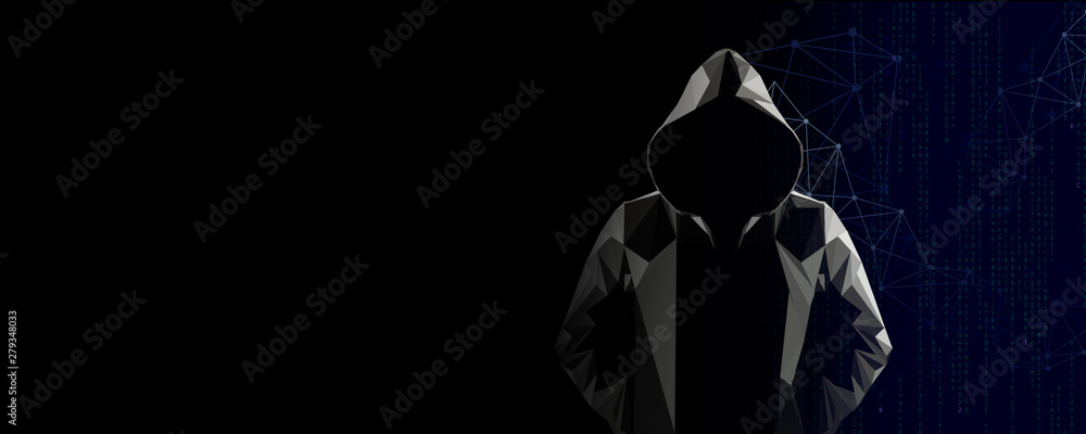 Be aware of hacker attack. Mixed media. Banner with copy space Be aware of hacker attack. Mixed media. Banner with copy space