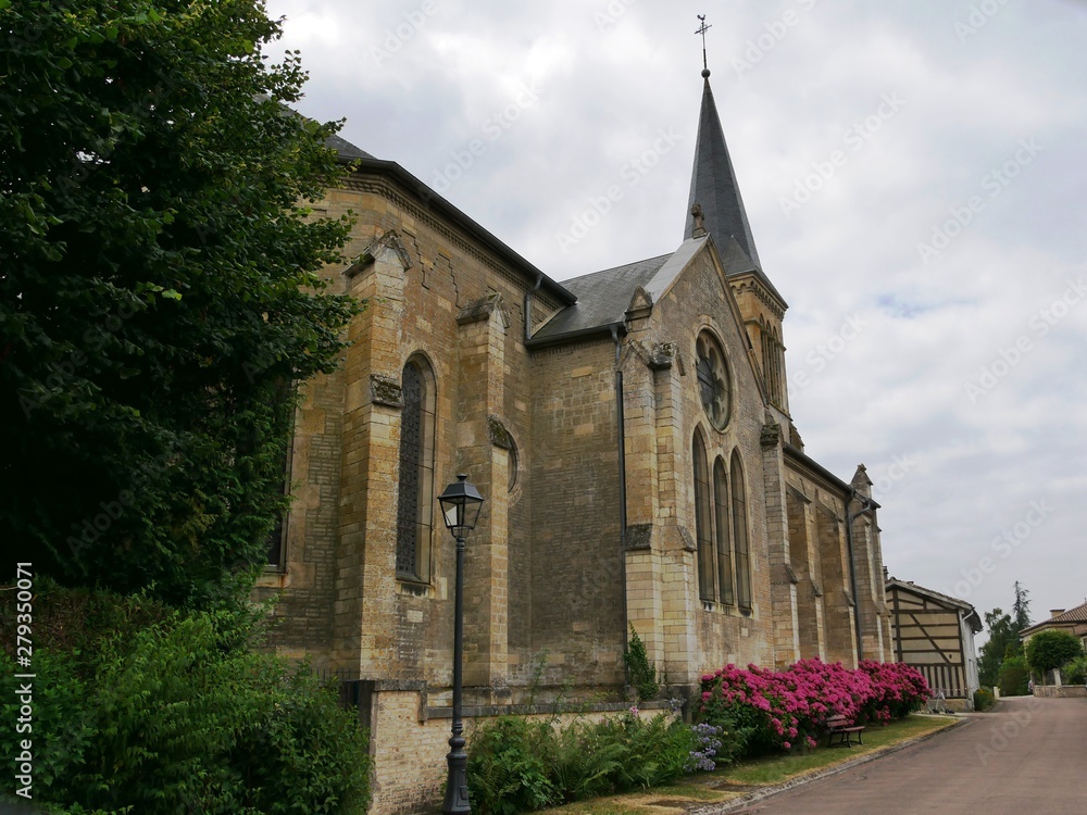 Eglise catholique de Beaulieu en Argonne dans la Meuse. France