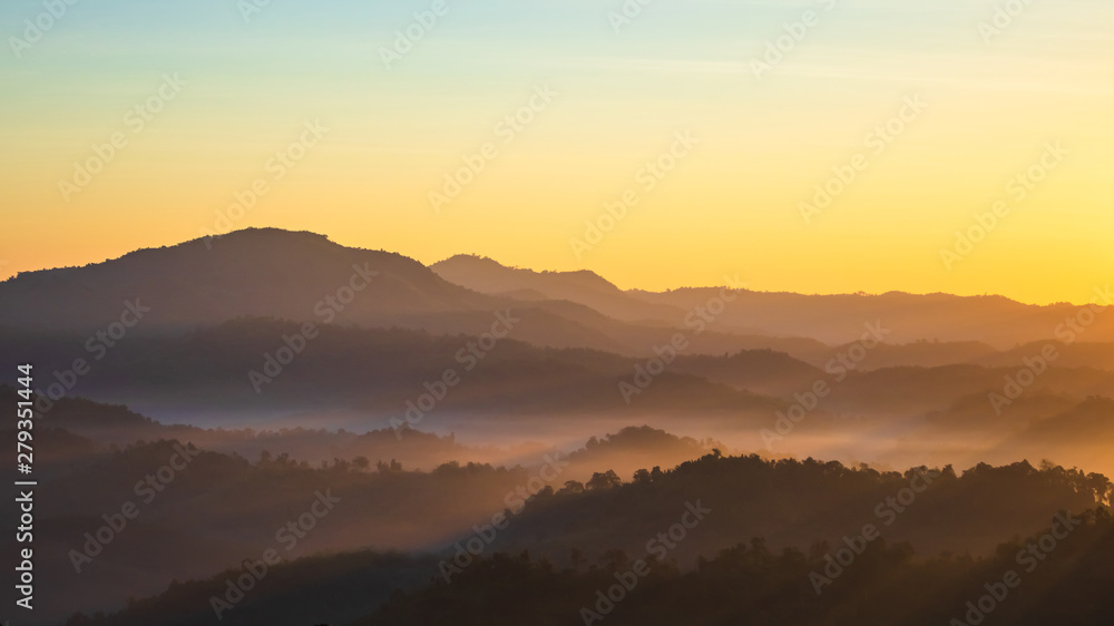 Mountain and Mist in the Morning Mountain and Mist in the Morning