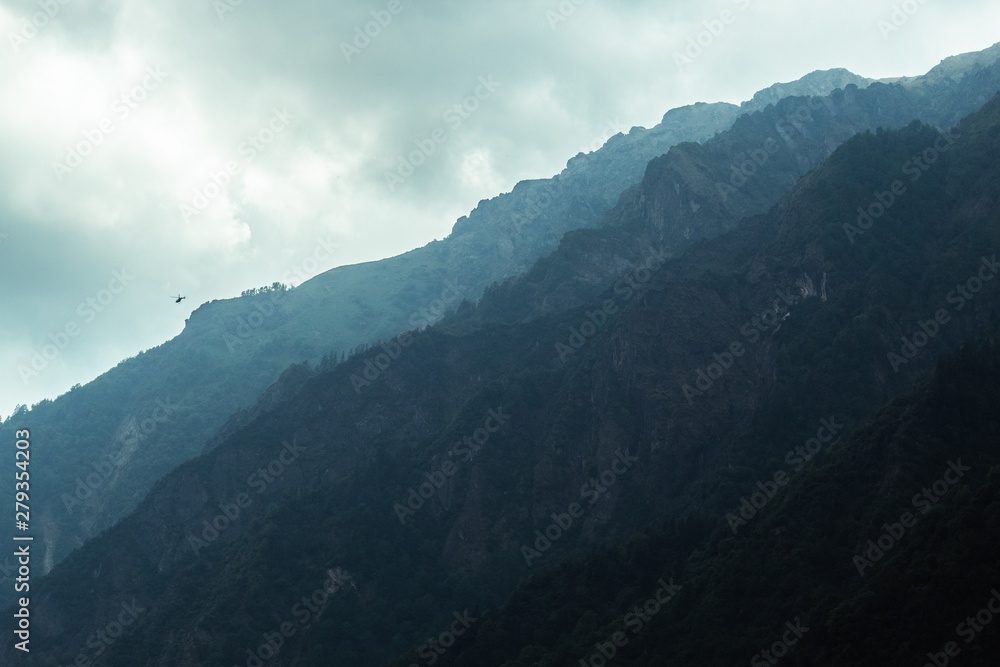 View of the Mountains in Kedarnath, India View of the Mountains in Kedarnath, India