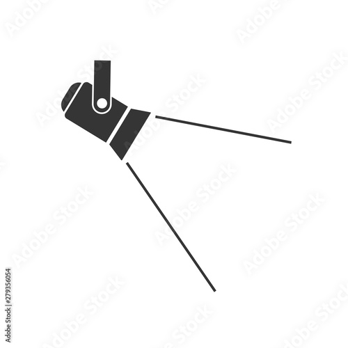 Spotlight icon template color editable. Spotlight symbol vector sign isolated on white background. Simple logo vector illustration for graphic and web design.