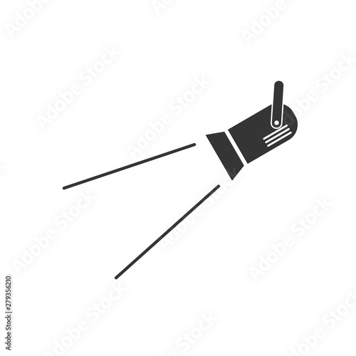 Spotlight icon template color editable. Spotlight symbol vector sign isolated on white background. Simple logo vector illustration for graphic and web design.