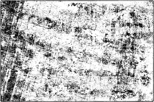 Grunge background black and white. Vector texture of scratches, chips, cracks. Monochrome gloomy pattern of the old surface.