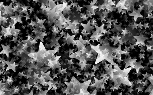 colored gradient stars decor 