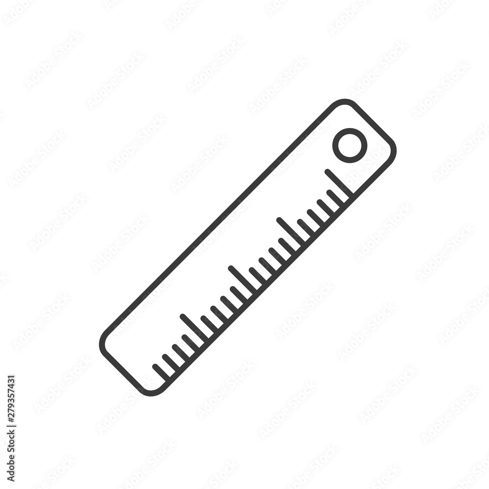 Ruler icon template color editable. Measurement ruler symbol vector sign isolated on white background. Simple logo vector illustration for graphic and web design. Ruler icon template color editable. Measurement ruler symbol vector sign isolated on white background. Simple logo vector illustration for graphic and web design.