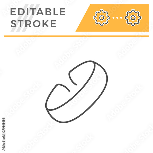 Bracelet editable stroke line icon