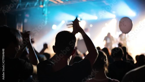 Wallpaper Mural Cheering crowd in concert show having fun and applause in front of stage lights Torontodigital.ca