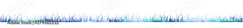 The horizontal line of grass. Vector illustration