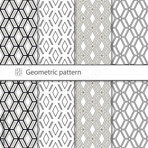 Bilde på lerret Traditional Arabic seamless geometric pattern for your design, laser cutting, stamping on leather, cardboard, paper