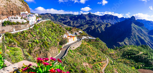 Impressive Artenara  - Gran Canaria’s highest mountain village. Grand Canary, Canary islands of Spain