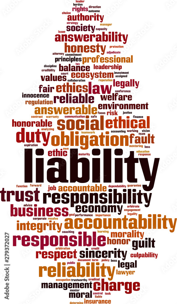 Obraz premium Liability word cloud
