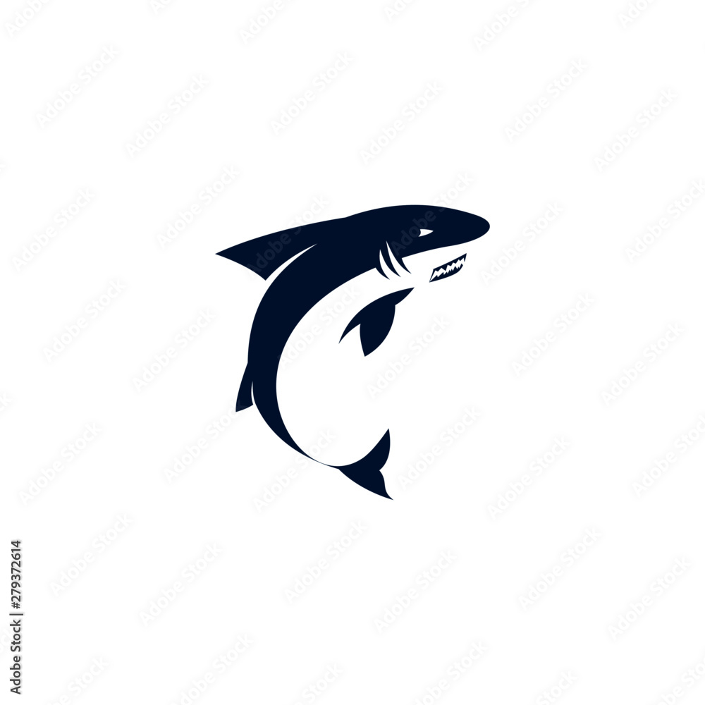 Fototapeta premium Shark Logo Design Template Vectors