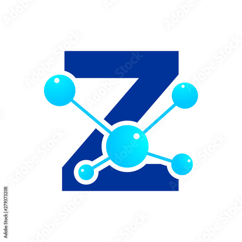 Initial Z Molecule Logo