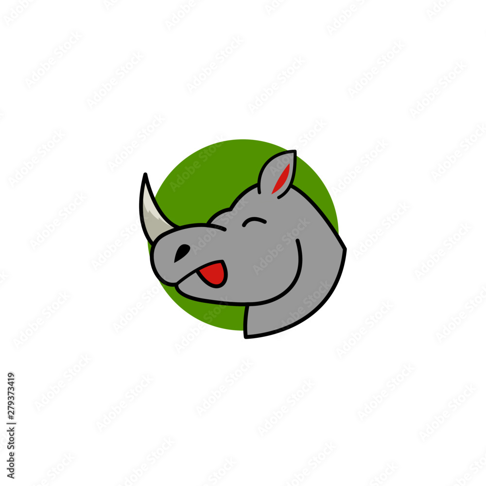 Rhino Logo Design Vector Rhino Logo Design Vector
