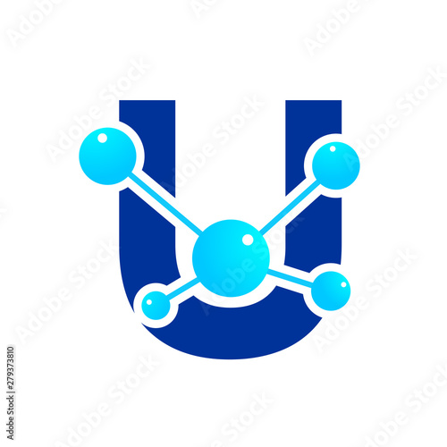Initial U Molecule Logo