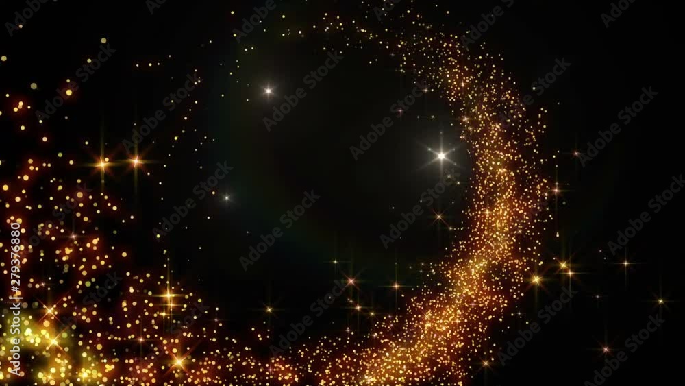 Opening Glitter Sparkling Particles intro