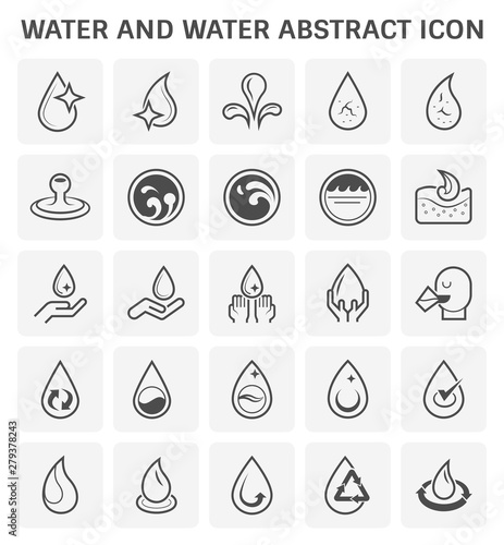 water abstract icon