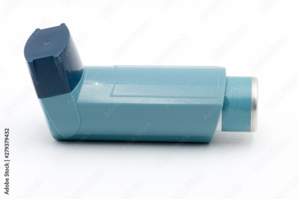inhaler for asthma on white background inhaler for asthma on white background