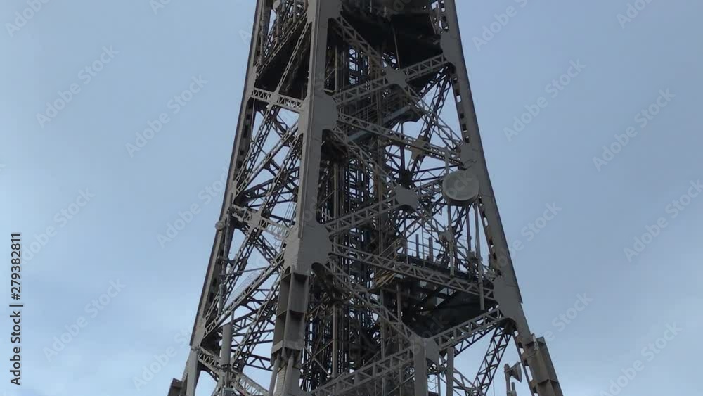 Tour métallique de Fourvière, Telecom Tower, Lyon France with a resemblance to the Eiffel Tower it was built three years earlier. Tour métallique de Fourvière, Telecom Tower, Lyon France with a resemblance to the Eiffel Tower it was built three years earlier.