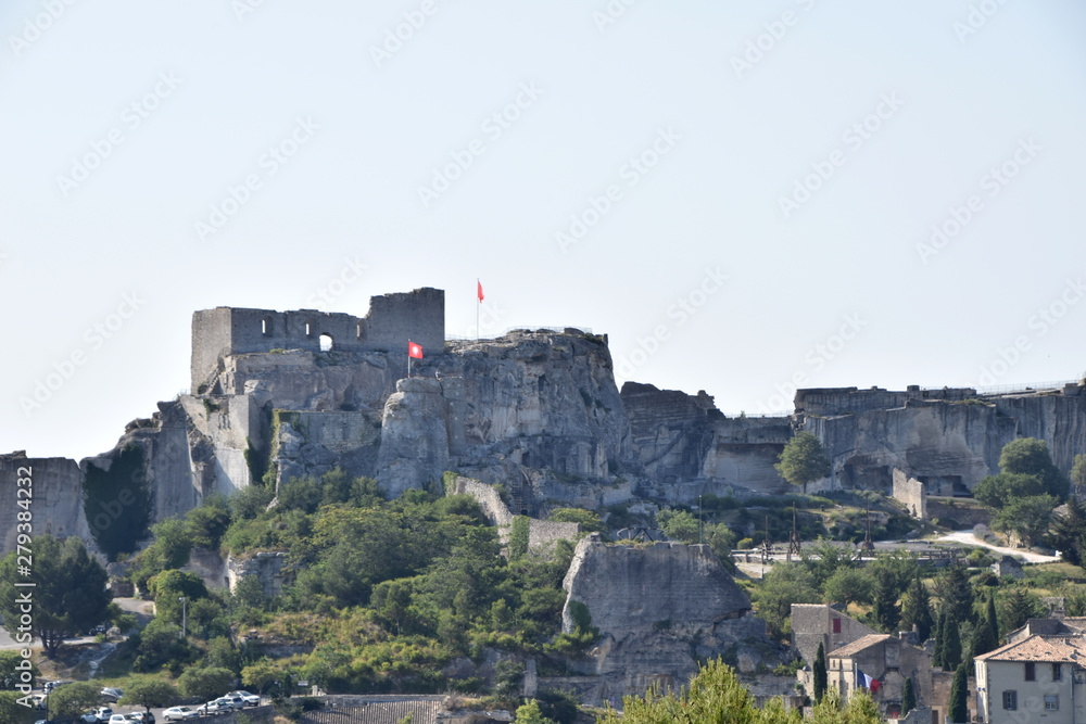 Ancient village Les Baux in Southern France, Provence