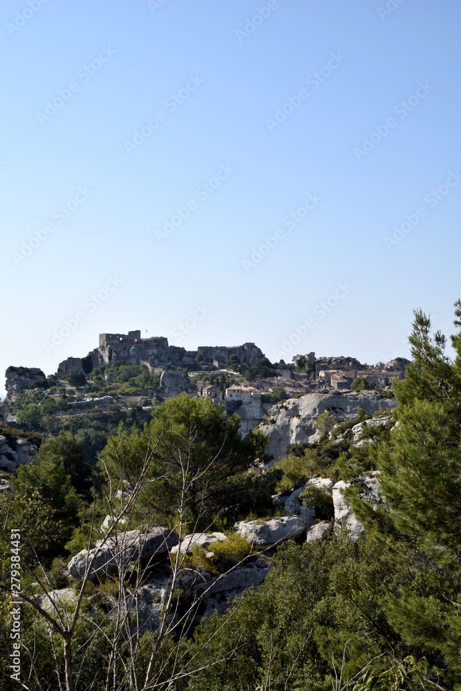 Ancient village Les Baux in Southern France, Provence