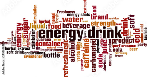 Energy drink word cloud