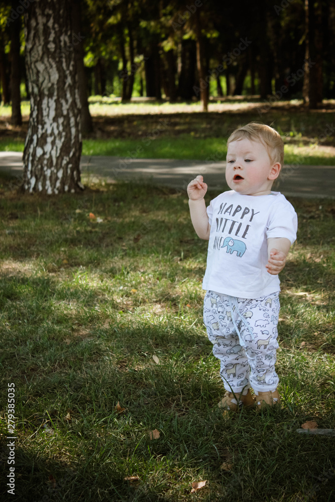 little boy in the park
