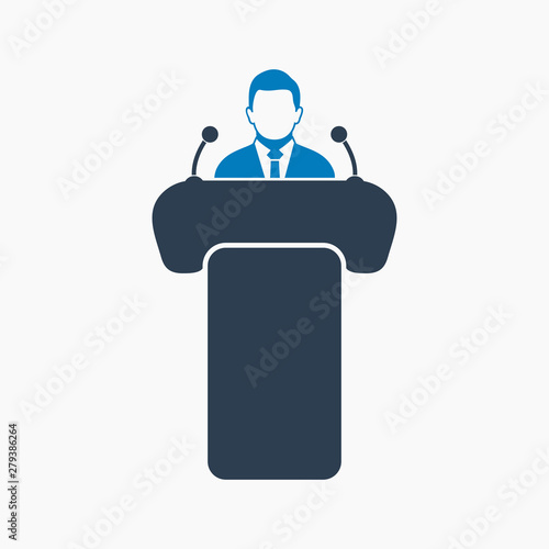 Speaker icon. Flat style vector EPS.