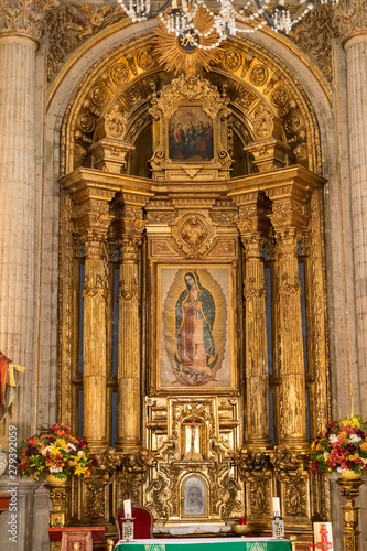 Basilica of Our Lady of Guadalupe, Interiors.