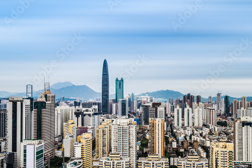 City skyline scenery of Luohu District, Shenzhen, Guangdong, China © dong feng