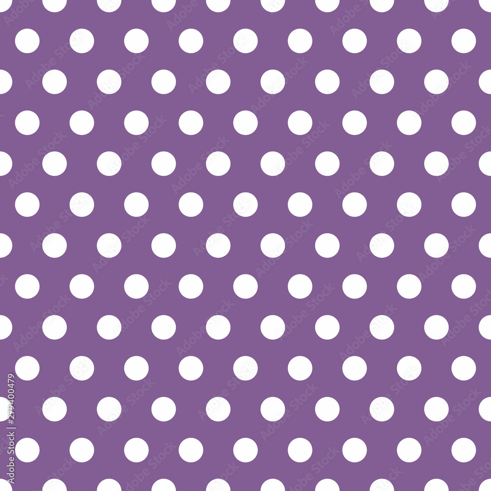 purple Background with white Polka Dot pattern. Polka dot fabric. Retro  pattern. Casual stylish purple white polka dot texture background.  ilustración de Stock | Adobe Stock