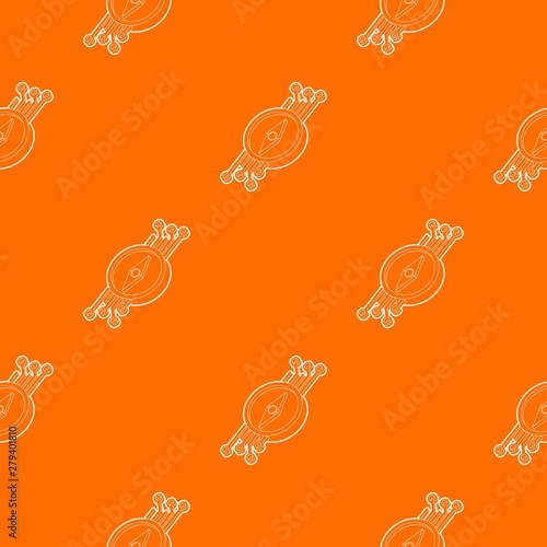 Compass pattern vector orange for any web design best
