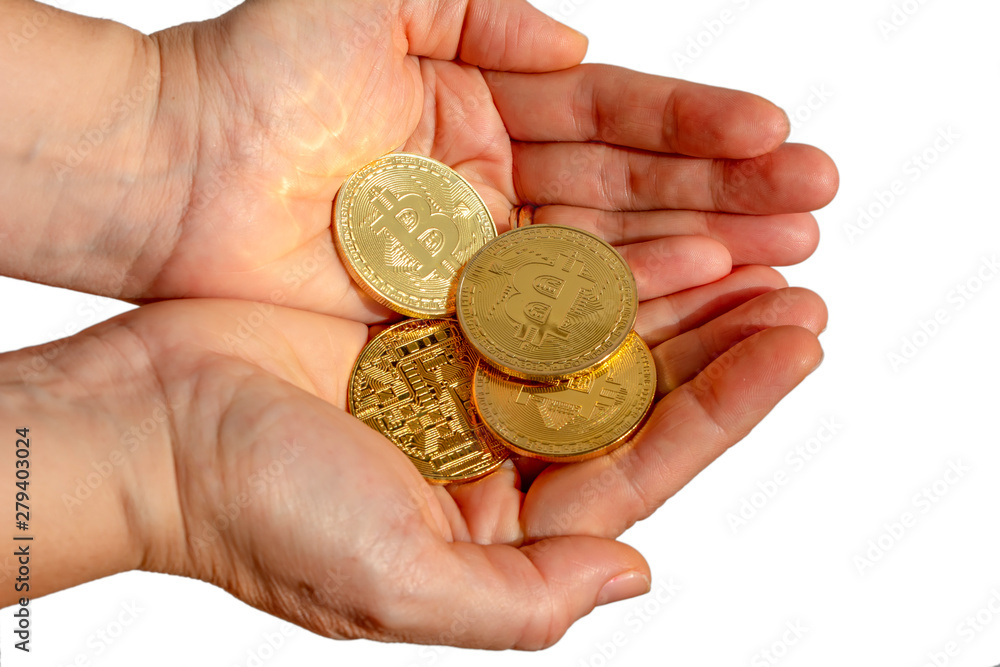 Bitcoins and New Virtual money concept.Gold bitcoins with Candle stick graph chart and digital background.Golden coin with icon letter B.Mining or blockchain technology Bitcoins and New Virtual money concept.Gold bitcoins with Candle stick graph chart and digital background.Golden coin with icon letter B.Mining or blockchain technology