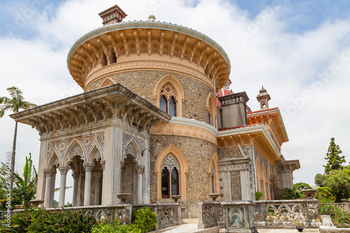 Palace Monserrat in Sintra, Portugal. building with exquisite Moorish architecture