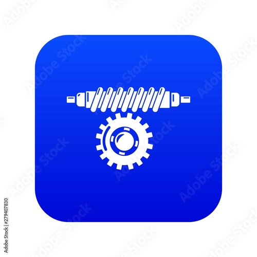 Worm gear icon. Simple illustration of worm gear vector icon for web.