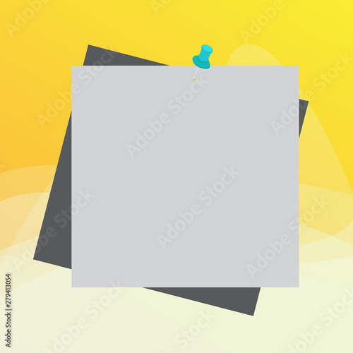 Reminder color background thumbtack tack memo attached office pin square Design business concept Empty copy text for Web banners promotional material mock up template