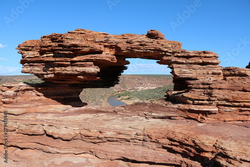 Natures Window and Murchison River at Kalbarri National Park  Western Australia