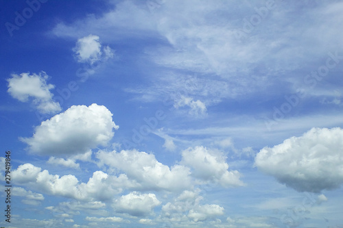 Blue Sky With White Clouds