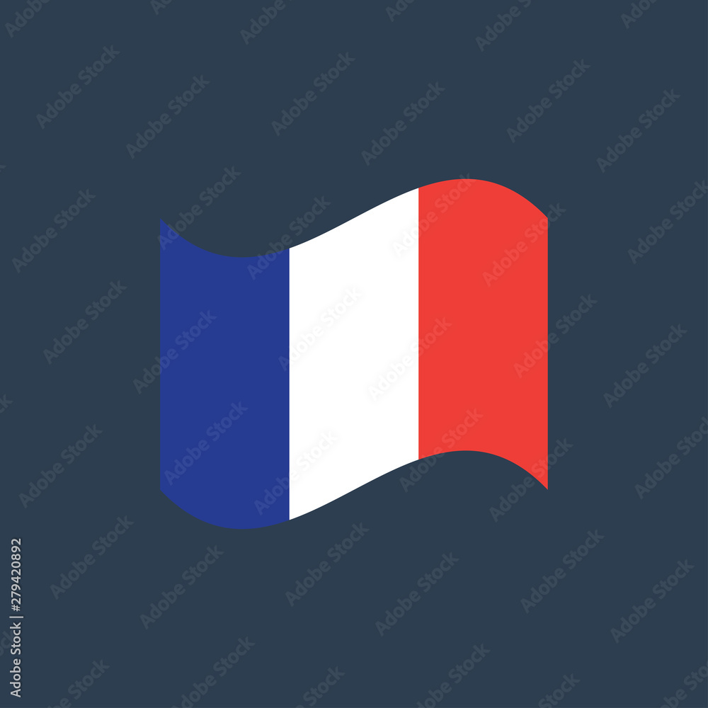 vector illustration of France flag