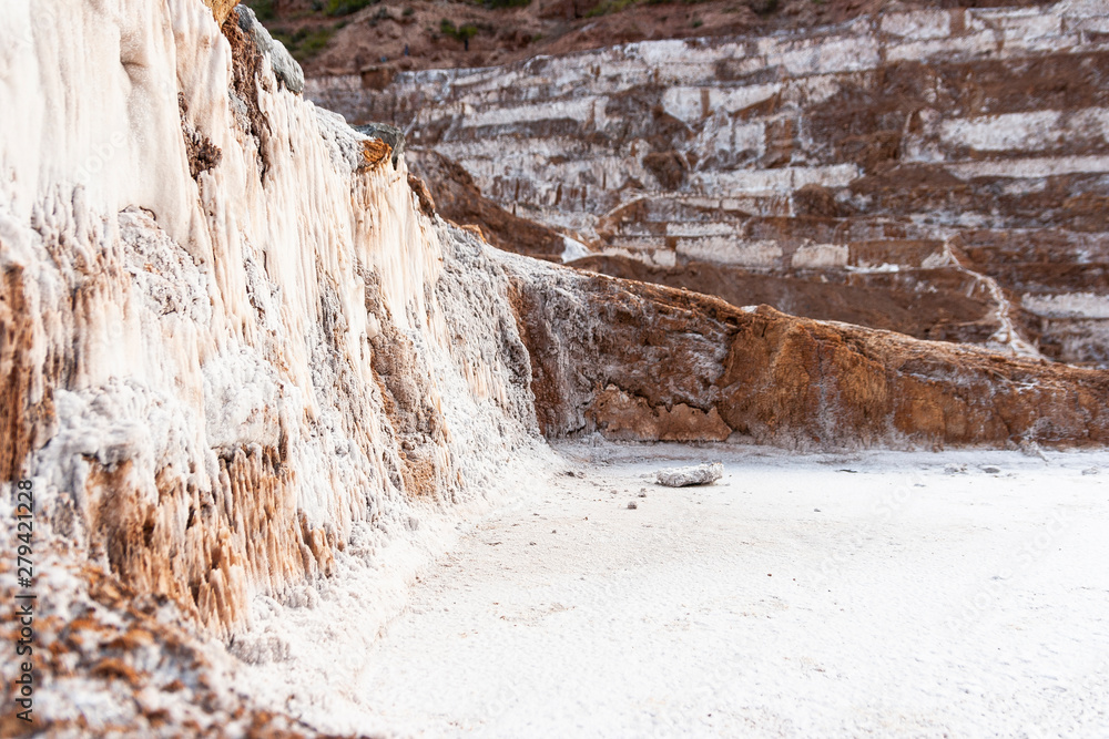 Salt mine terraces in Peru