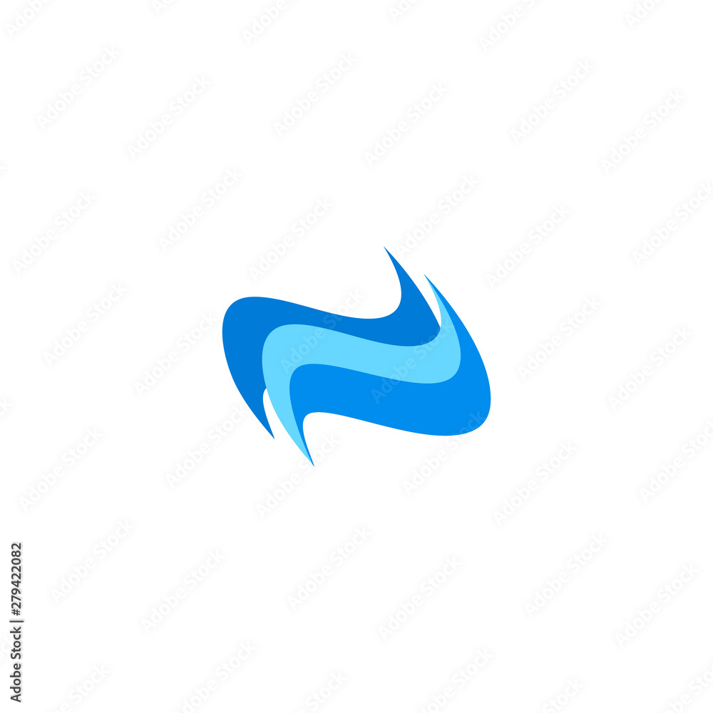 blue wave vector logo blue wave vector logo