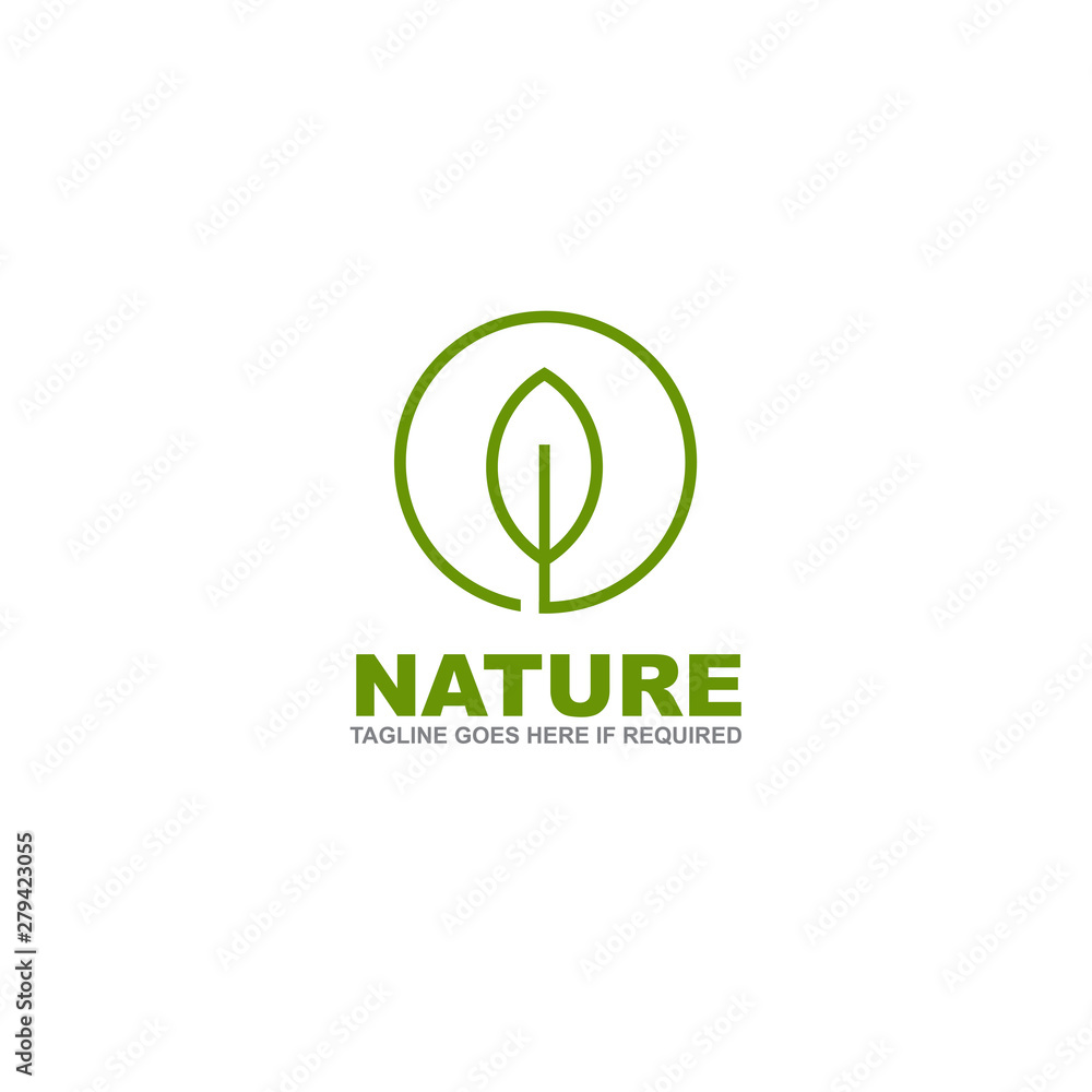 Leaf icon logo design vector template Leaf icon logo design vector template
